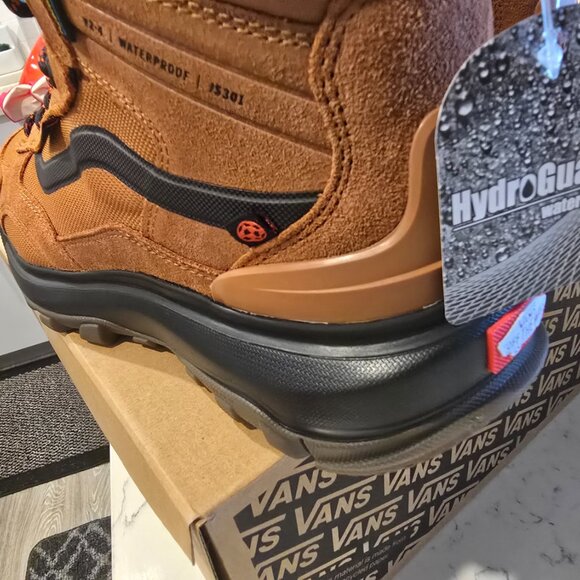 Vans MTE Crestline Waterproof Glazed Ginger Mens Size 10.5 Boots HIKING SHOE NEW - Picture 9 of 16